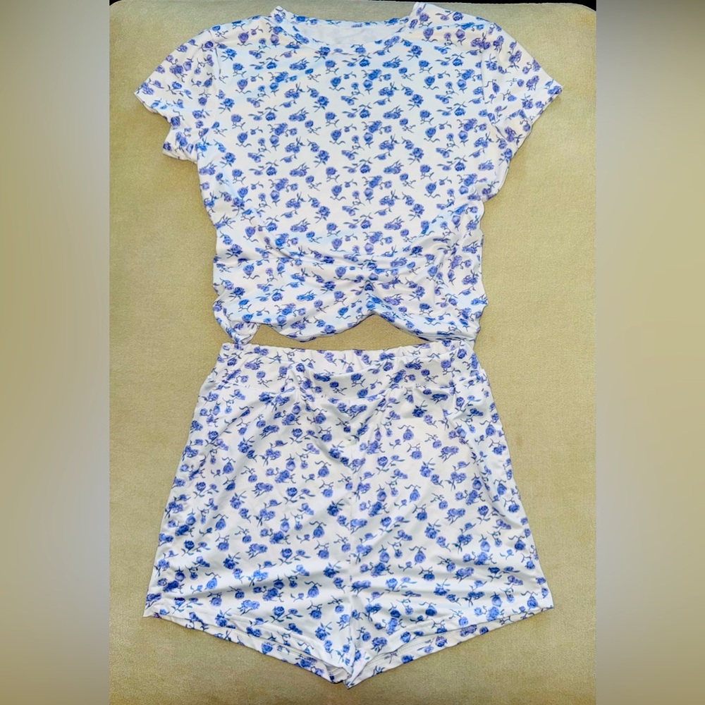 Floral Print Women's Sleepwear Set